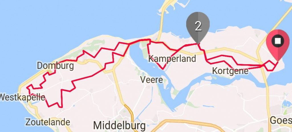 Donderdag 24-08-2017 65 km 31.6 gem