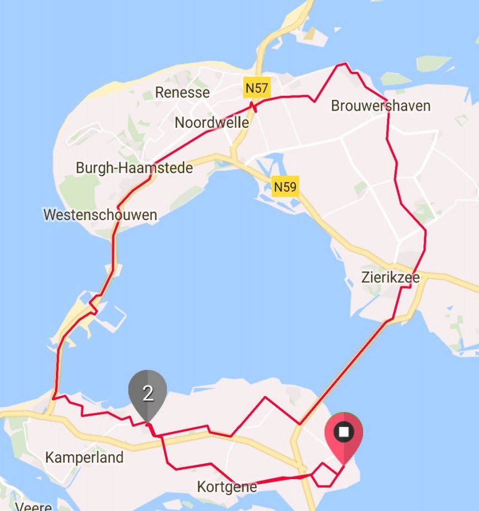 Donderdag 13-07-2017 66 km 32,3 gem.