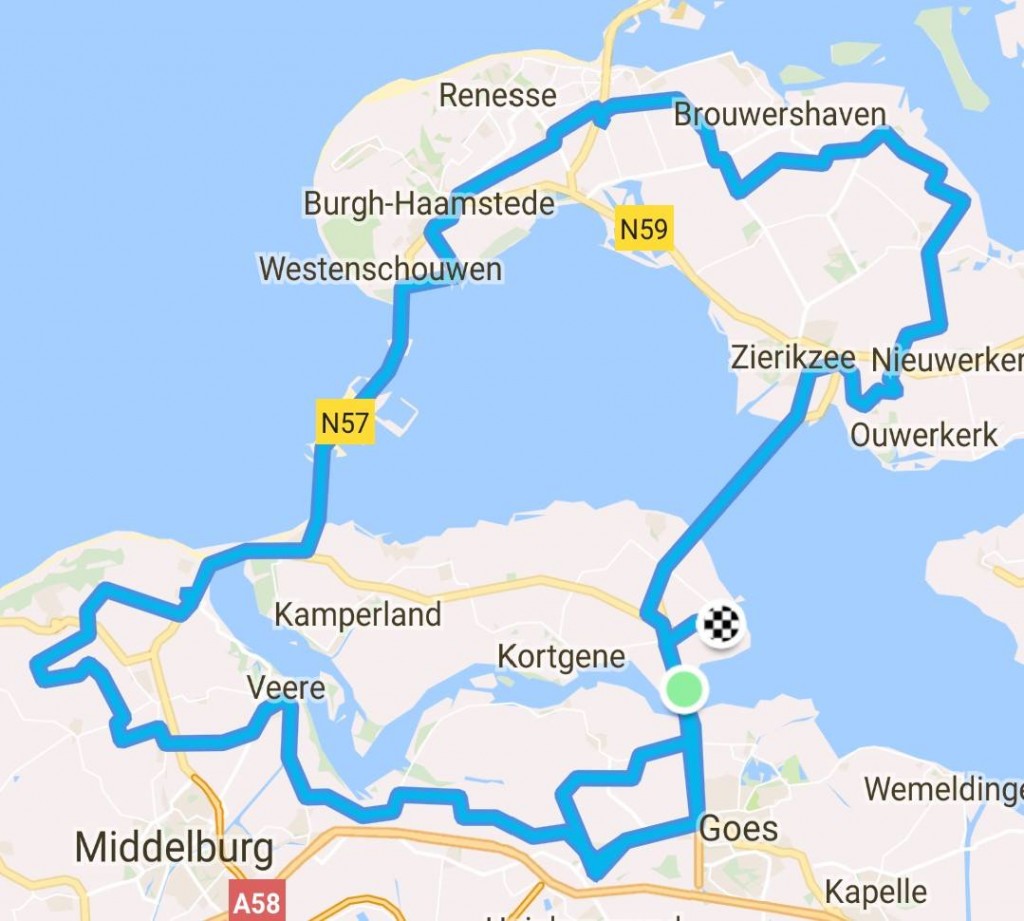 Toertocht Arendskerke 120 km