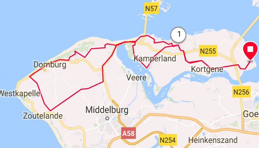 Dinsdag 24-04-2018 59 km 27 gem.