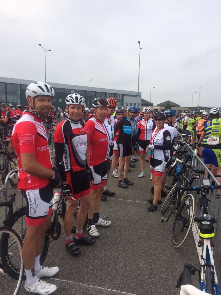 Voor de start in het startvak